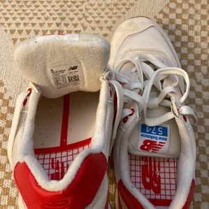 Women’s New Balance 574 Retro Sport sea salt/red size 7.5